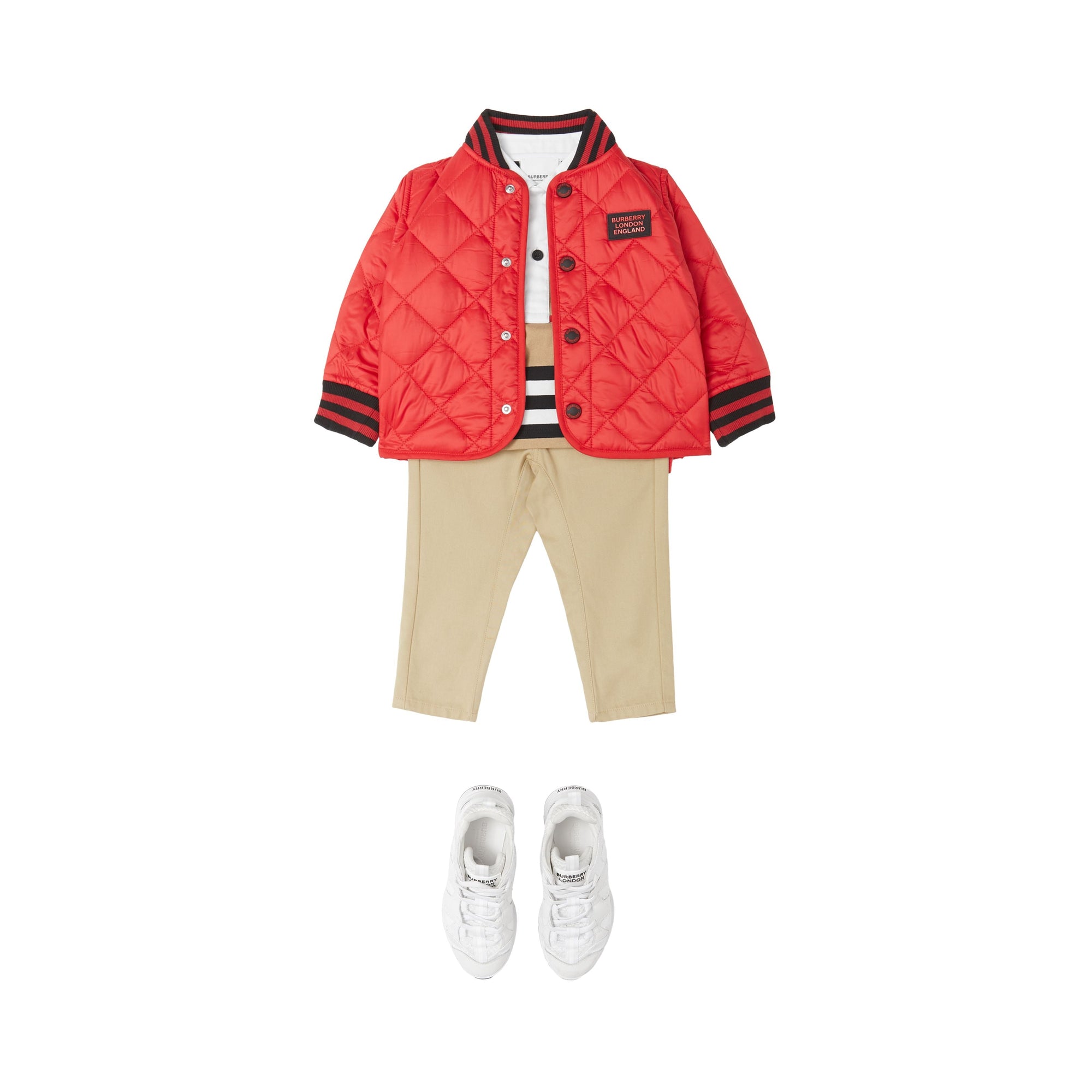 BRIGHT RED Veste matelassée en polyester recyclé