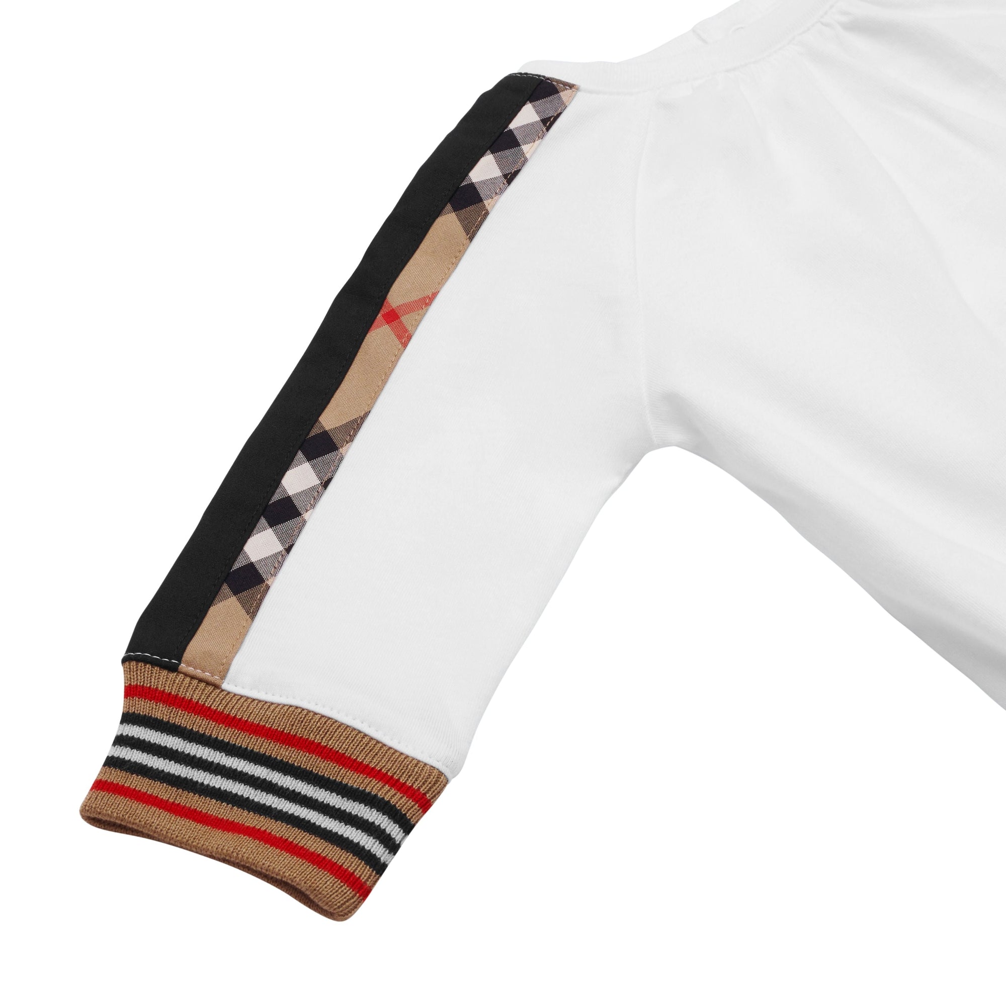 WHITE Coffret cadeau deux pièces pour bébé en coton à motif daim