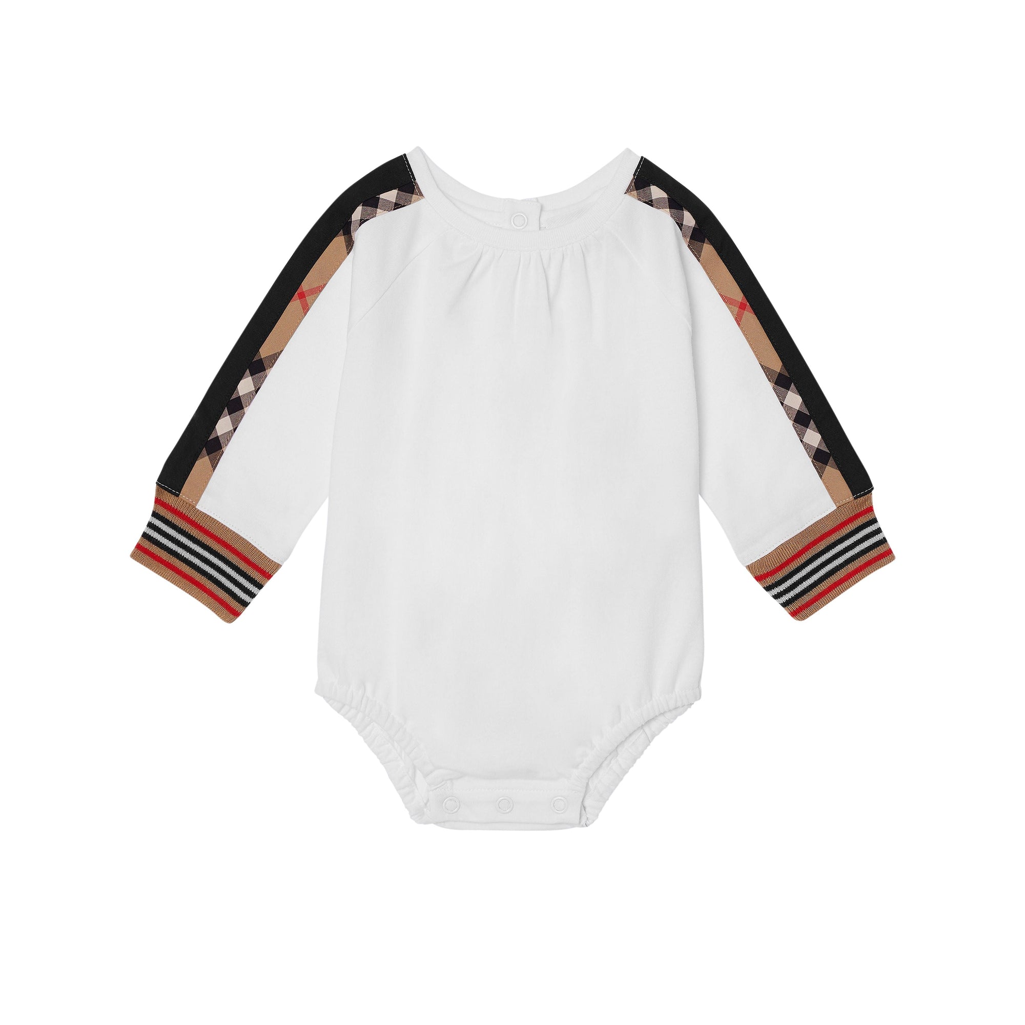 WHITE Coffret cadeau deux pièces pour bébé en coton à motif daim