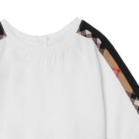 WHITE Coffret cadeau deux pièces pour bébé en coton à motif daim