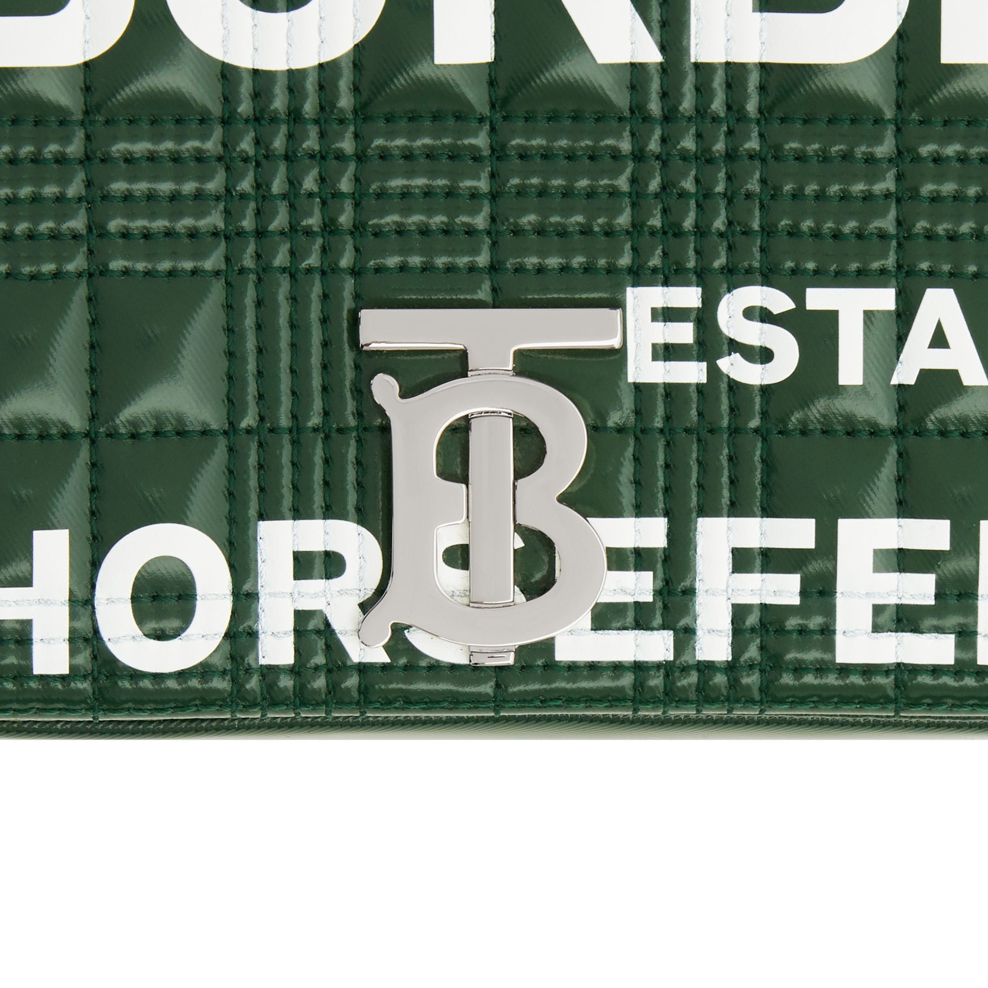 Petit sac Lola matelassé Horseferry - Vert Pin Sombre & Blanc