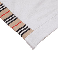 WHITE MELANGE Robe pull en coton à rayures iconiques