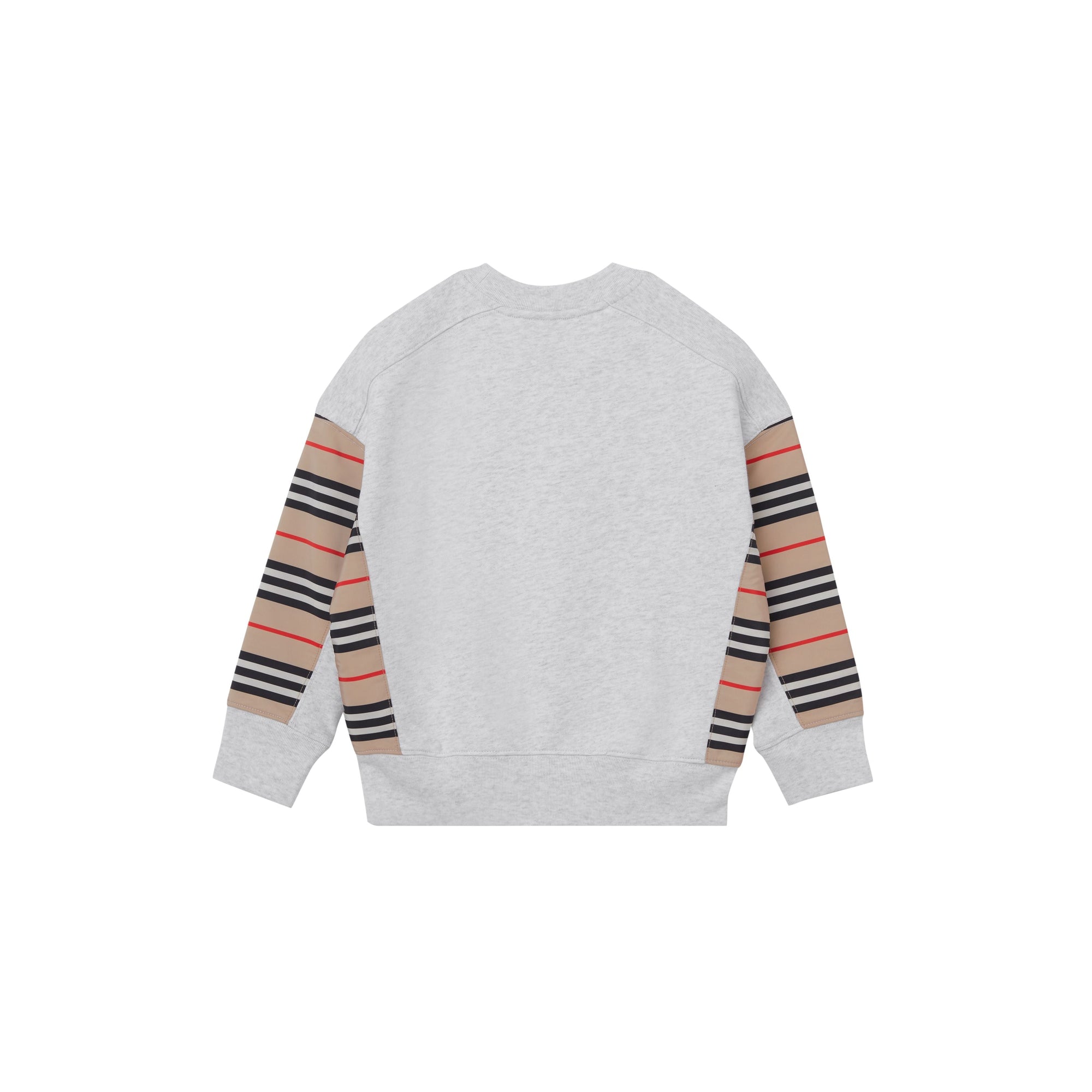 WHITE MELANGE Sweat-shirt en coton à rayures iconiques