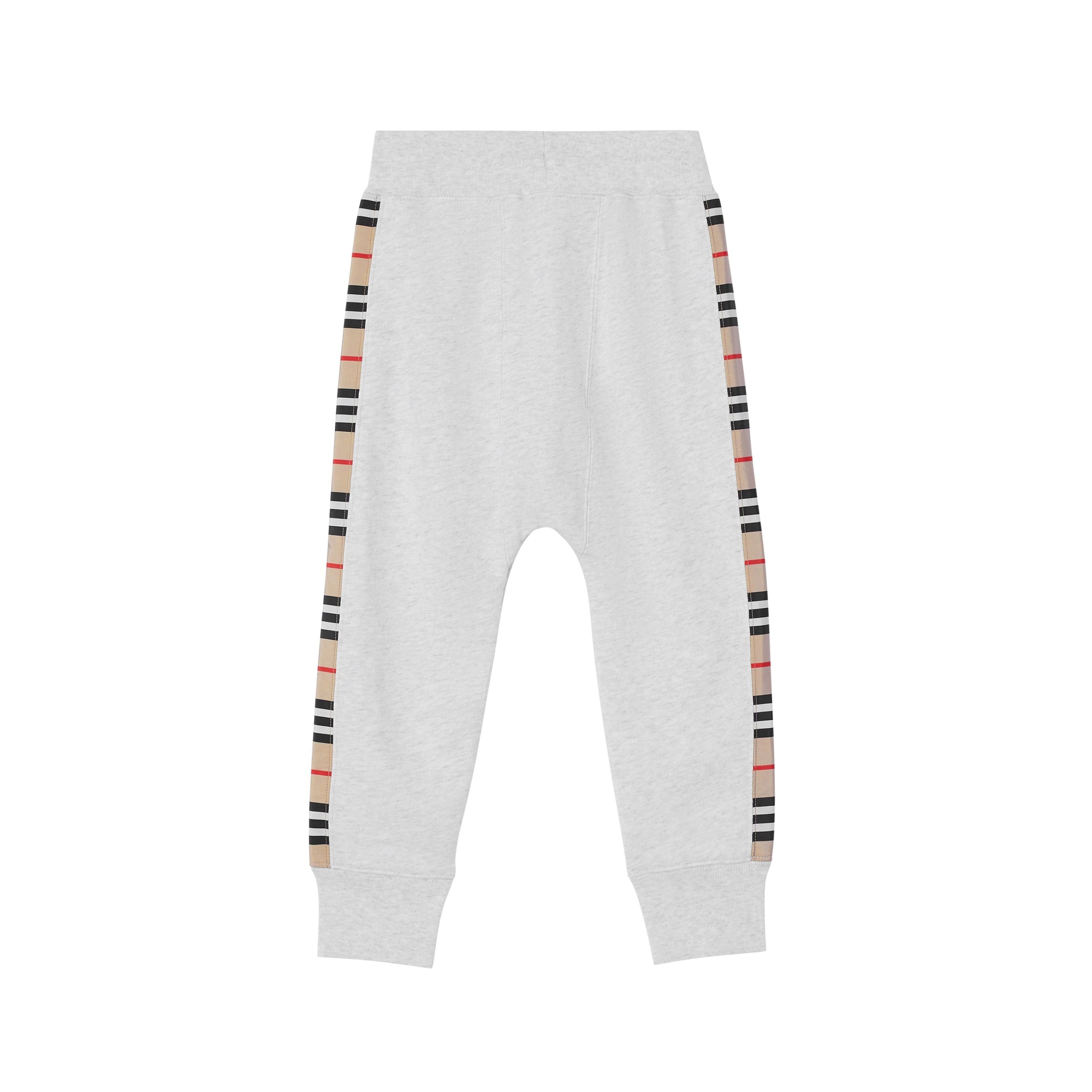 WHITE MELANGE Pantalon de survêtement en coton à rayures iconiques