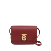 Petit sac TB en cuir - Carmin Foncé