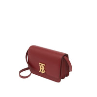 Petit sac TB en cuir - Carmin Foncé