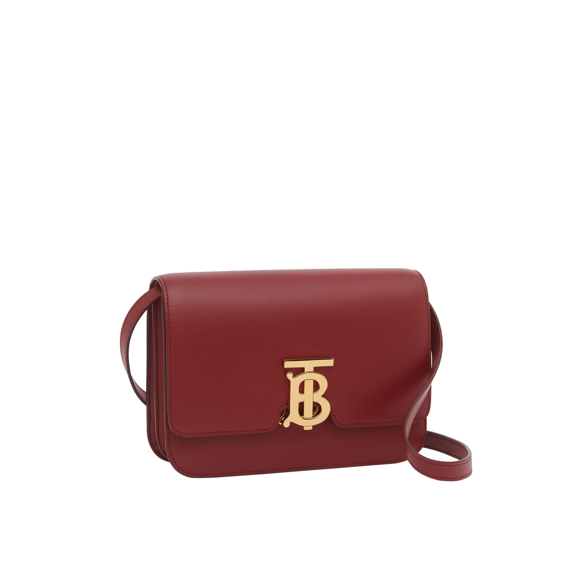 Petit sac TB en cuir - Carmin Foncé