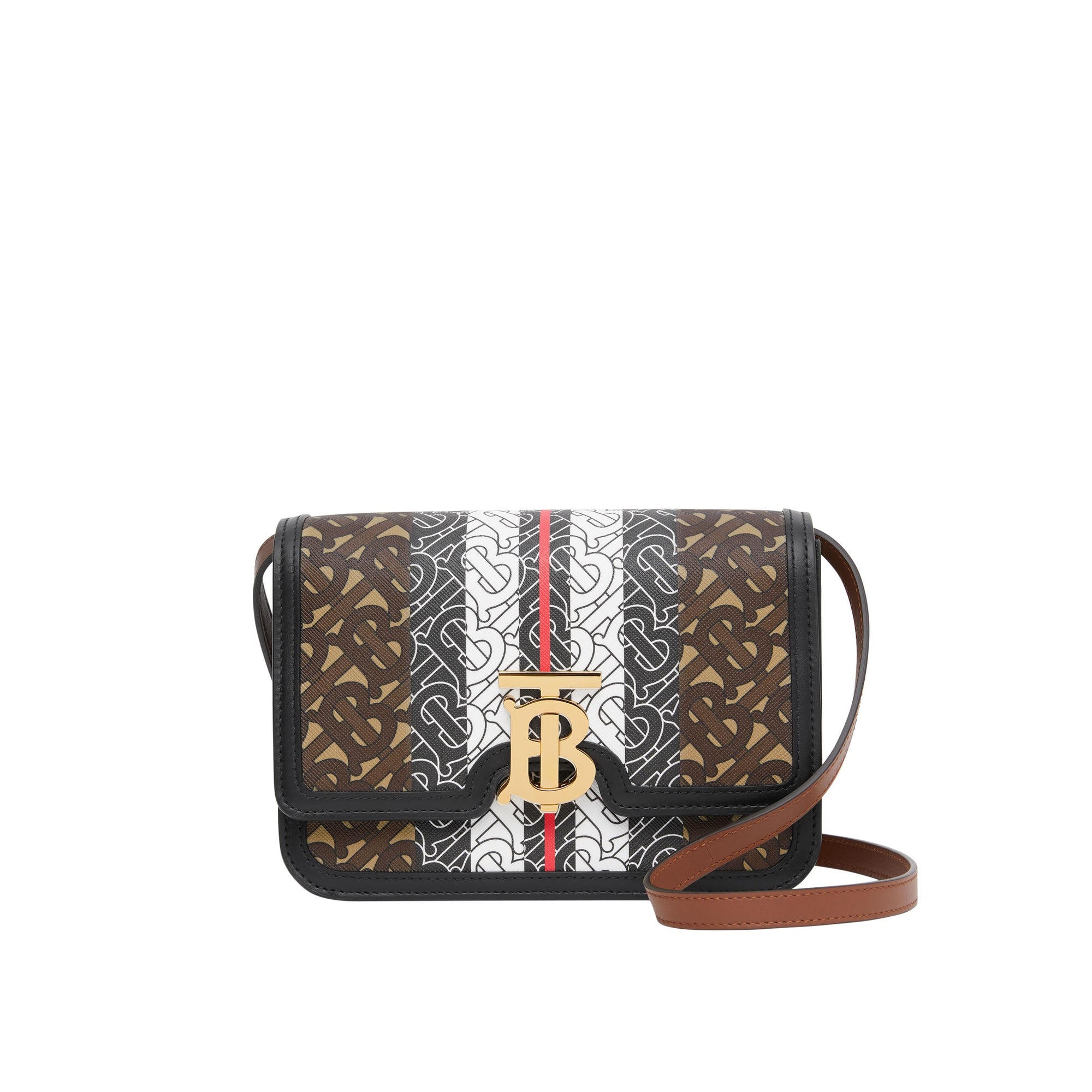 BRIDLE BROWN Petit sac TB en toile écologique rayé Monogram