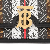 Petit sac TB en toile écologique rayé monogram - Check