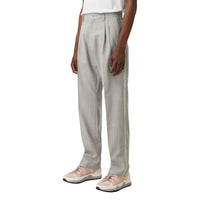 LIGHT PEBBLE GREY IP Pantalon de costume en jacquard de laine avec logo