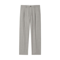 LIGHT PEBBLE GREY IP Pantalon de costume en jacquard de laine avec logo