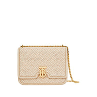 Sac tb moyen en cuir d'agneau monogram matelassé - Sésame