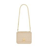 Sac tb moyen en cuir d'agneau monogram matelassé - Sésame