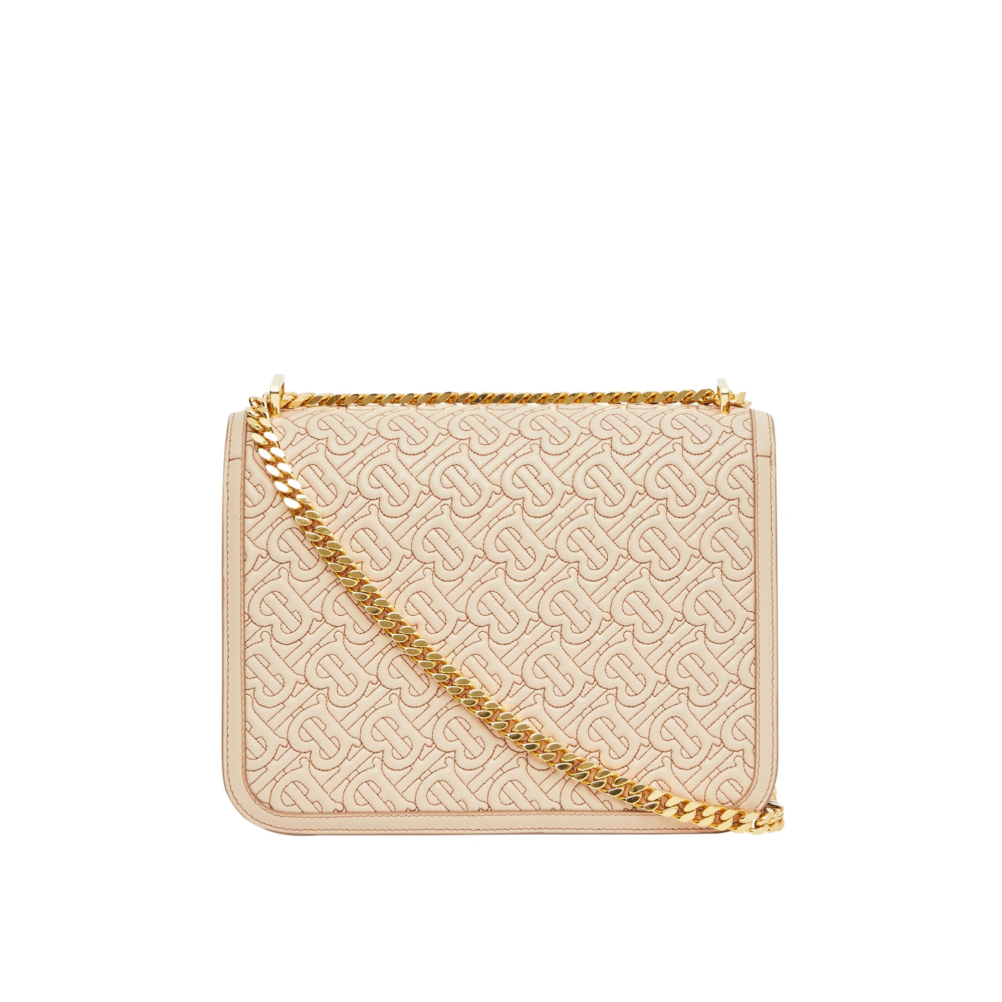Sac tb moyen en cuir d'agneau monogram matelassé - Sésame