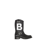 BLACK Bottes de motard en cuir TB