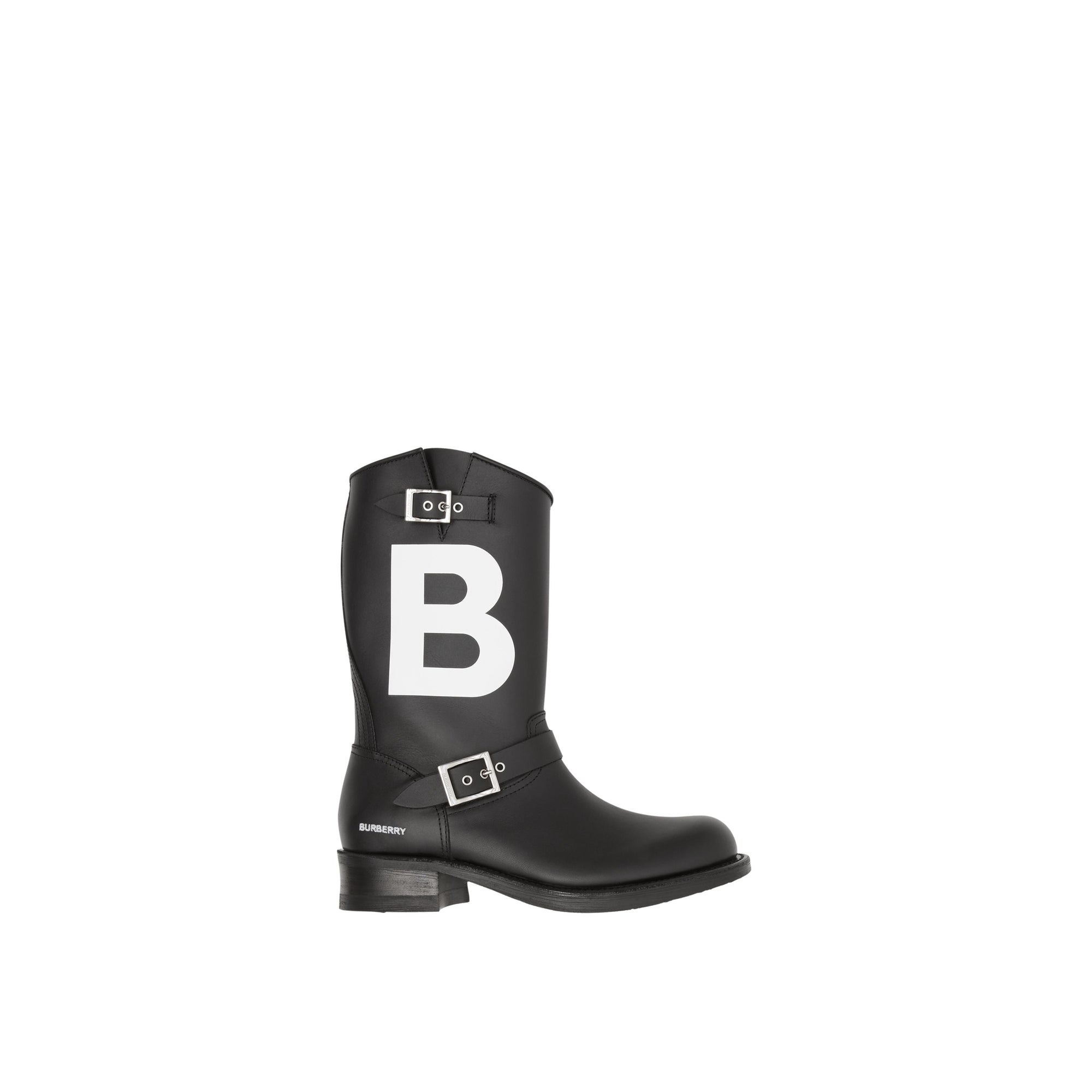 BLACK Bottes de motard en cuir TB