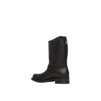BLACK Bottes de motard en cuir TB