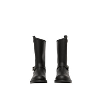 BLACK Bottes de motard en cuir TB