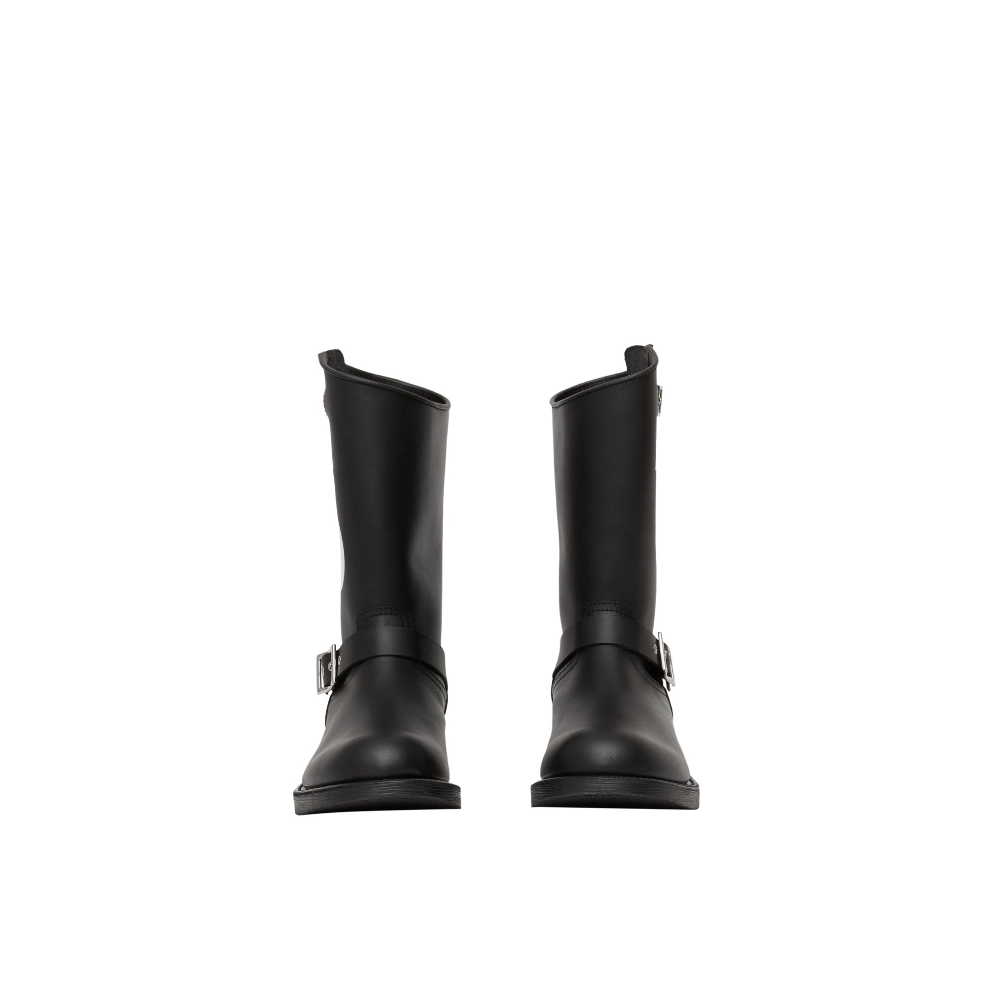 BLACK Bottes de motard en cuir TB