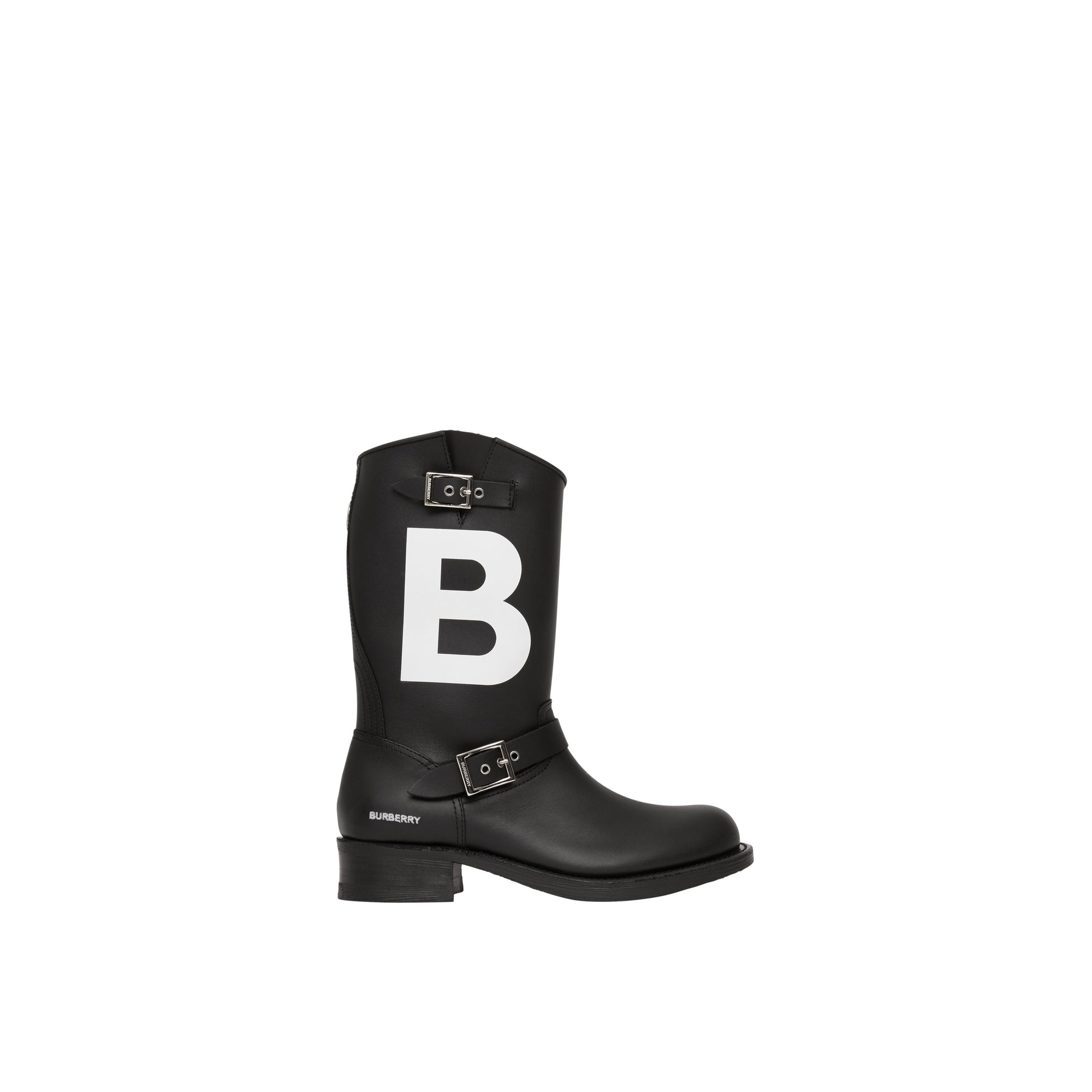 BLACK Bottes de motard en cuir TB