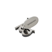 MATTE BLACK Boutons de manchette en résine et plaqués palladium Monogram