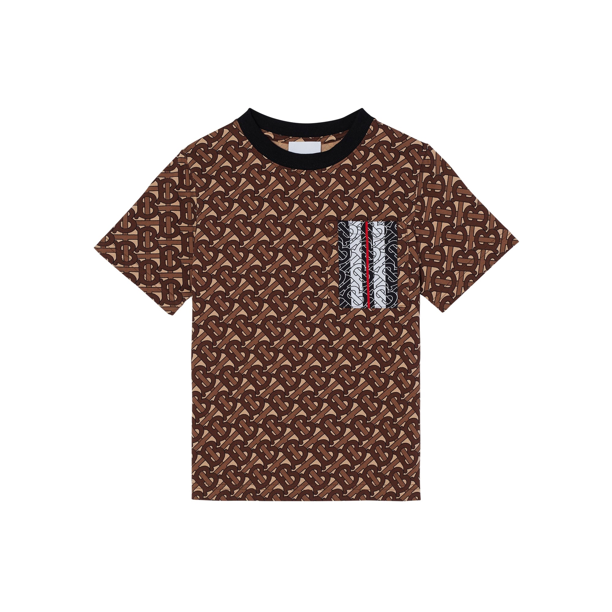 BRIDLE BROWN IP PTTN T-shirt en coton rayé Monogram