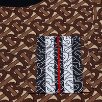 BRIDLE BROWN IP PTTN T-shirt en coton rayé Monogram