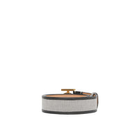 BLACK/BLACK Ceinture en toile et cuir Monogram