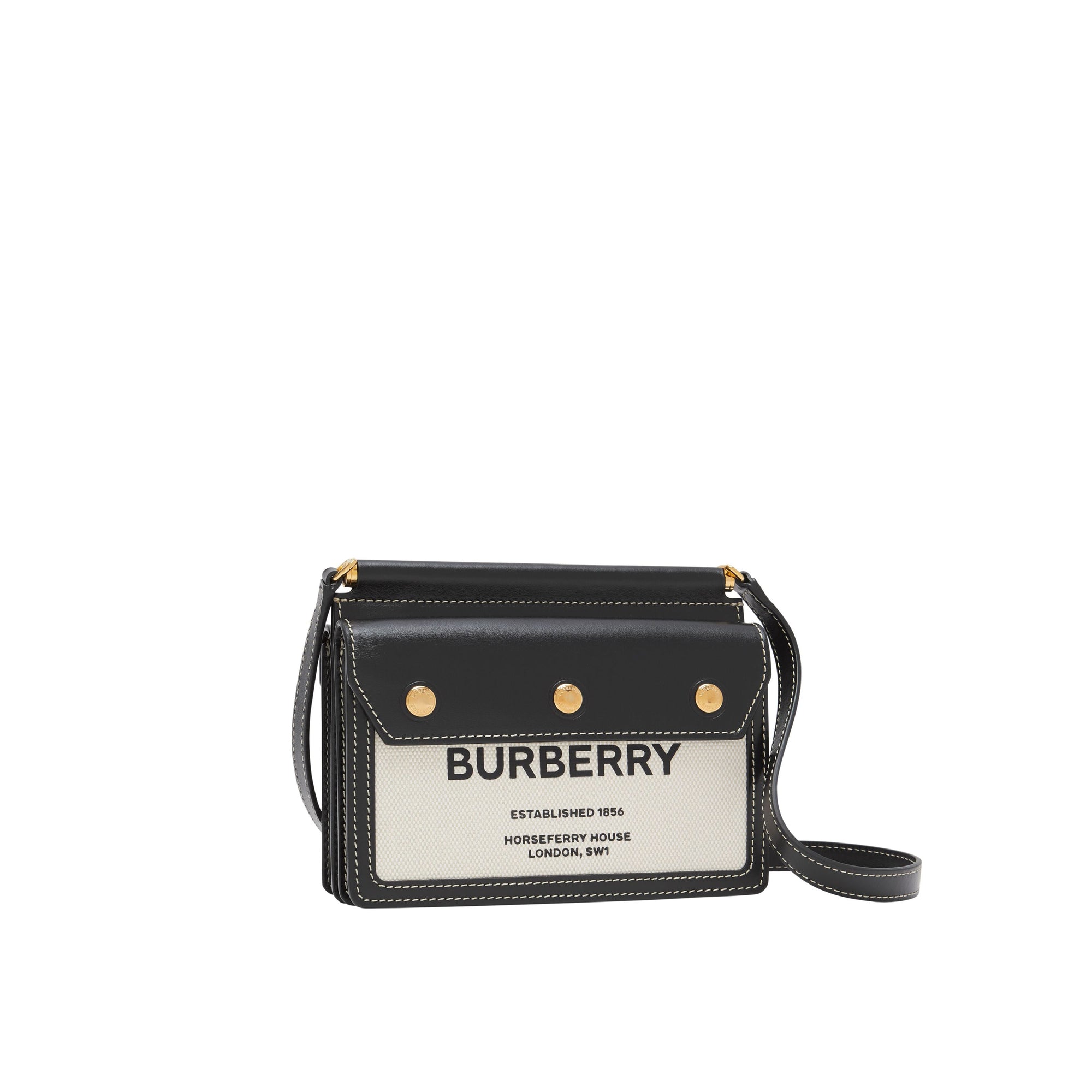 Mini sac Title Horseferry avec poche - Naturel & Noir