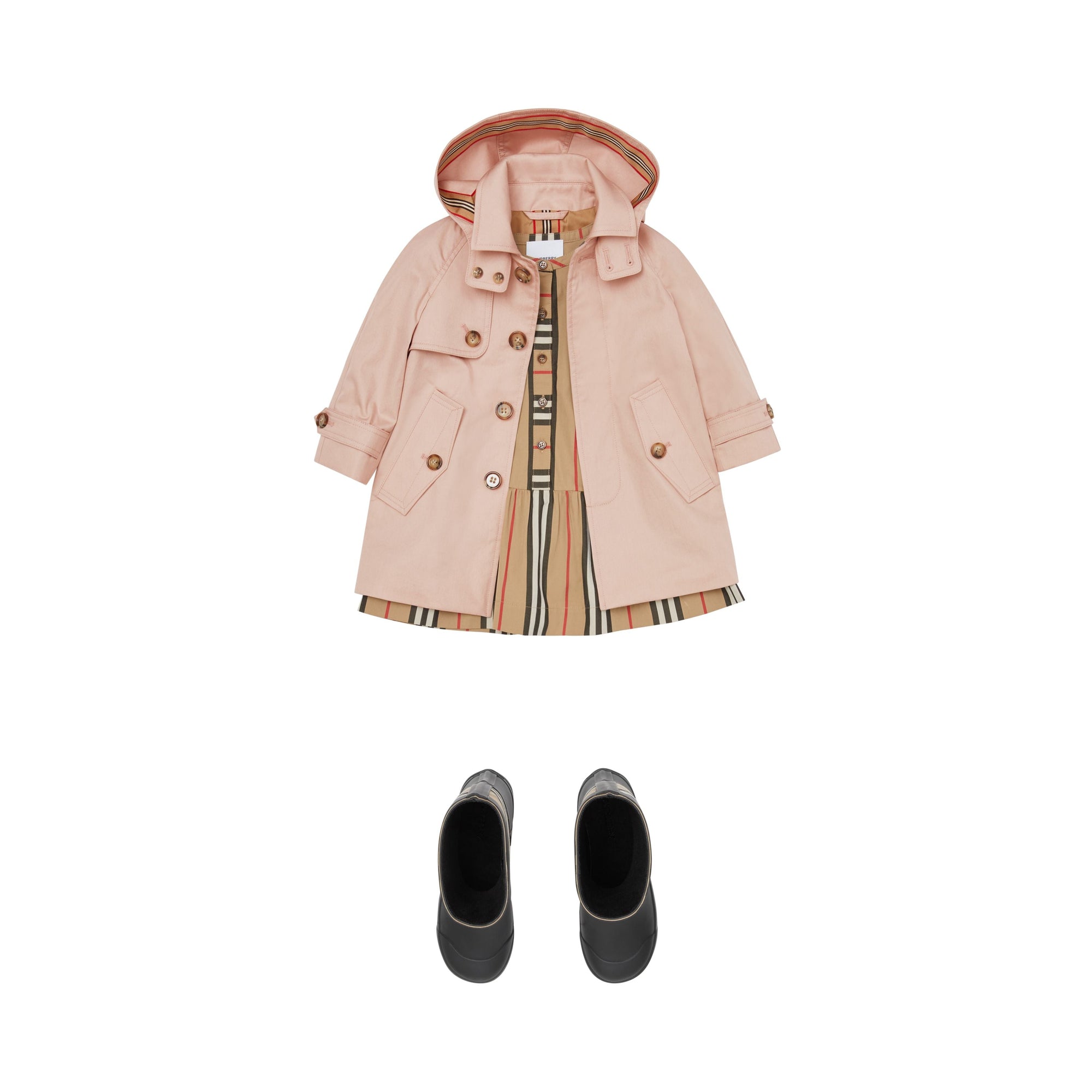 ICE PINK CN Paletot en sergé de coton avec capuche amovible