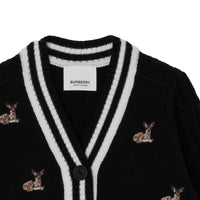 BLACK CN Cardigan en laine mélangée à motif daim