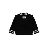 BLACK CN Cardigan en laine mélangée à motif daim