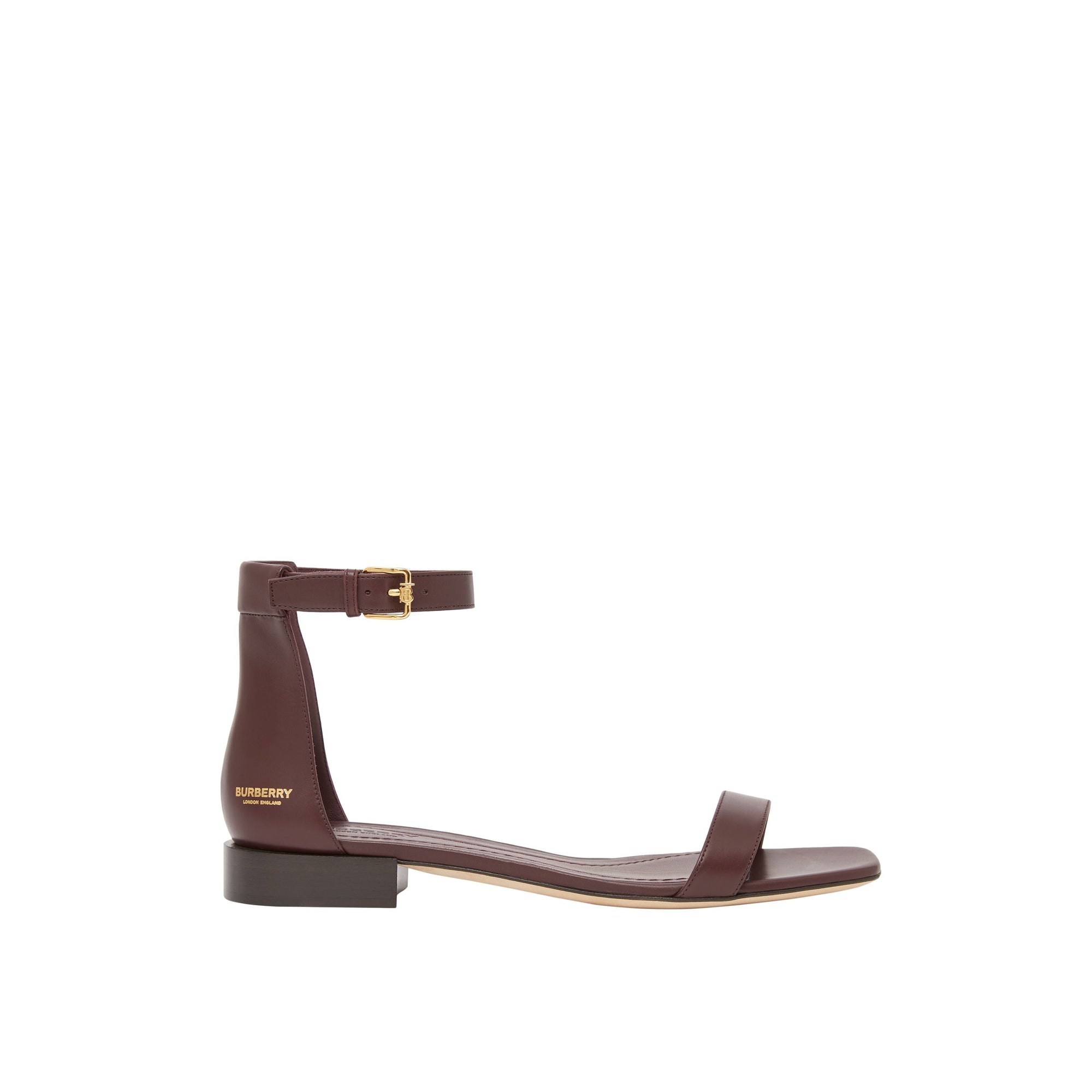 OXBLOOD Sandales en cuir avec logo