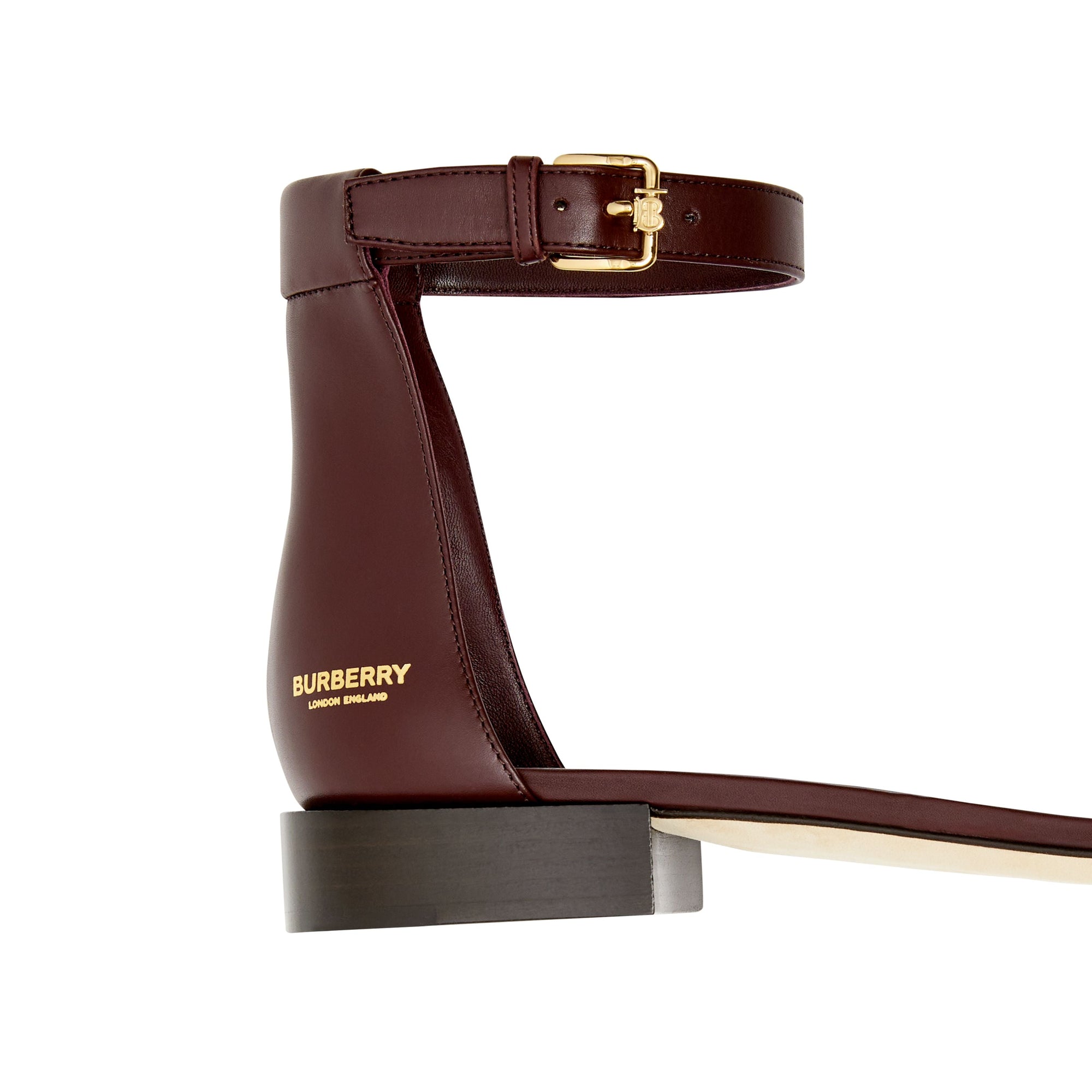OXBLOOD Sandales en cuir avec logo