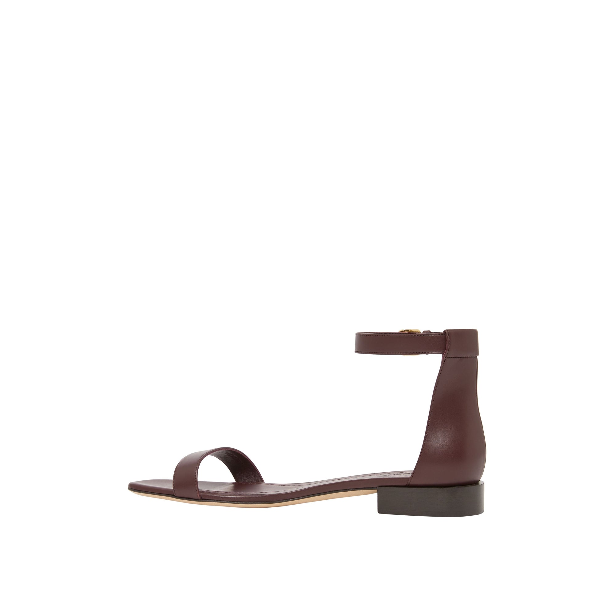 OXBLOOD Sandales en cuir avec logo