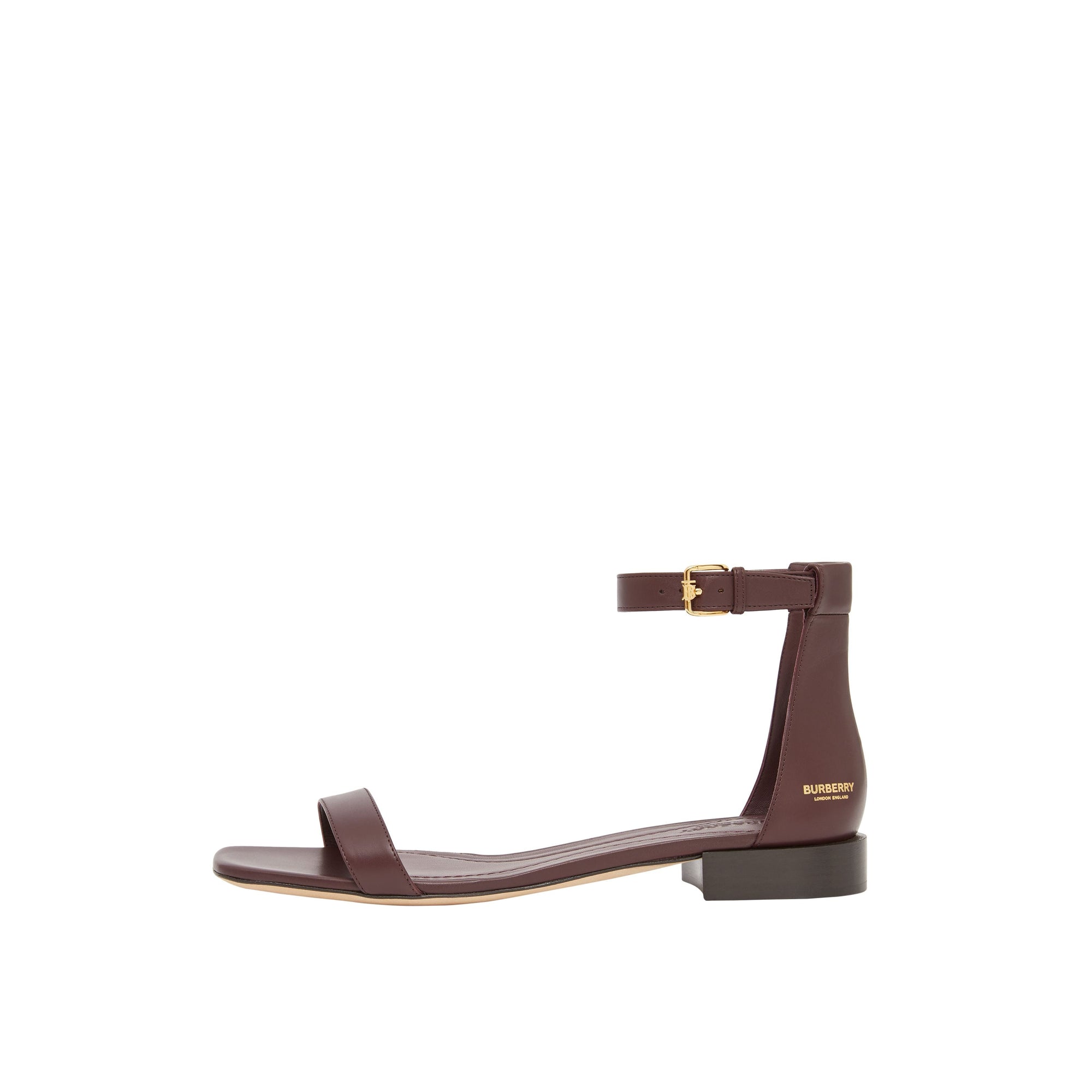 OXBLOOD Sandales en cuir avec logo