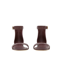 OXBLOOD Sandales en cuir avec logo