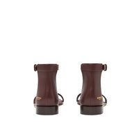 OXBLOOD Sandales en cuir avec logo