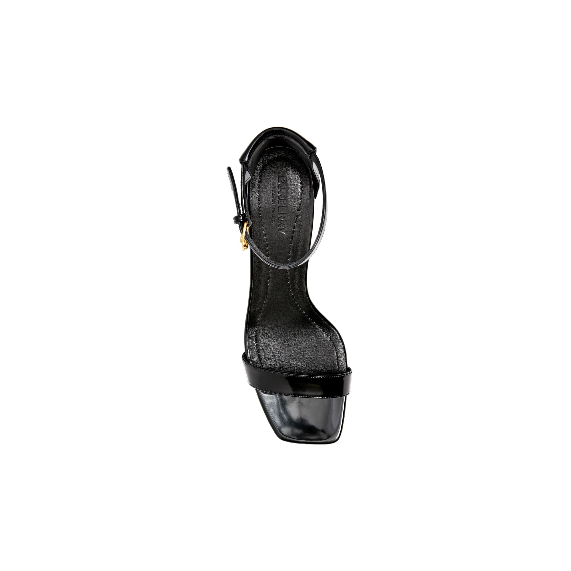BLACK Sandales en cuir avec logo