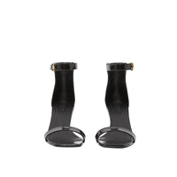 BLACK Sandales en cuir avec logo