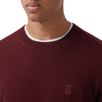 DEEP MERLOT Pull en cachemire Monogram