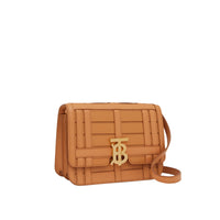 Petit sac TB en cuir tissé - Sable Intense