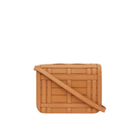 Petit sac tb en cuir tissé - Sable intense