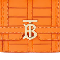 Petit sac tb en cuir tissé - Orange