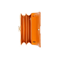 Petit sac TB en cuir tissé - Orange