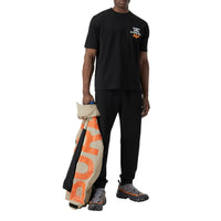 BLACK T-shirt oversize en coton Monogram