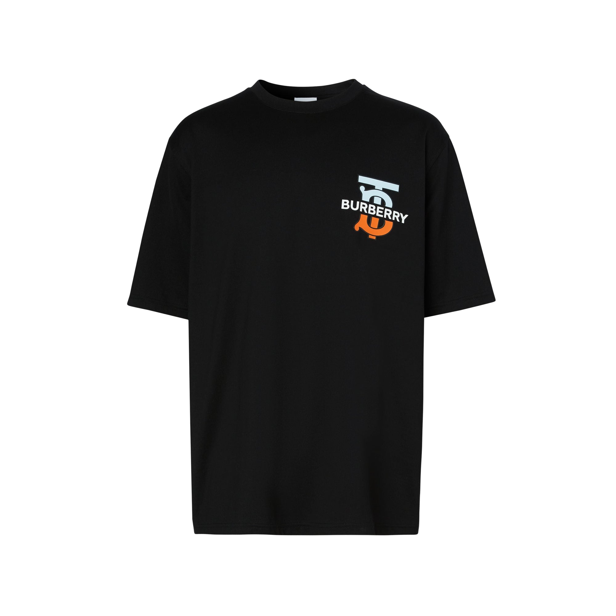 BLACK T-shirt oversize en coton Monogram