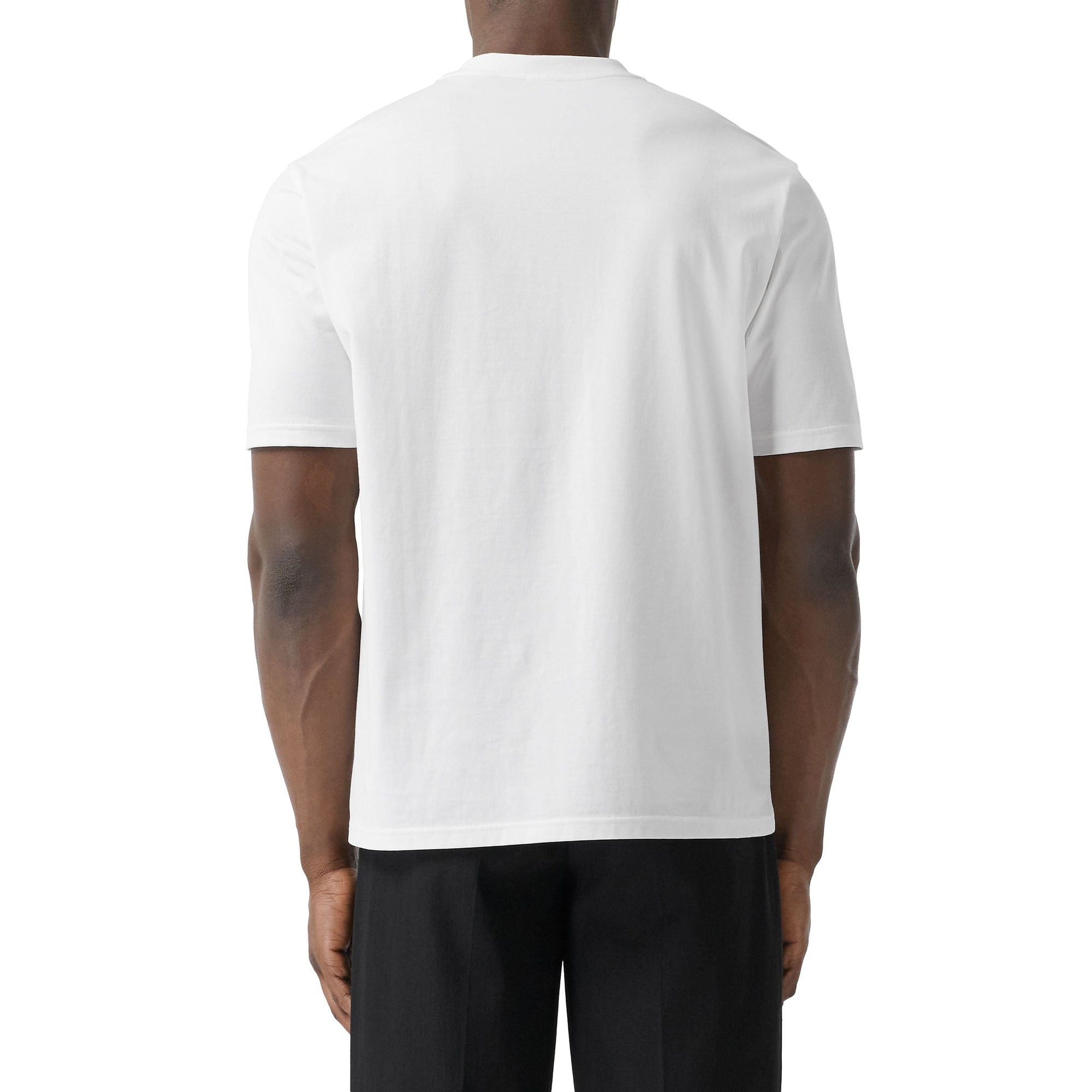 WHITE T-shirt oversize en coton Monogram
