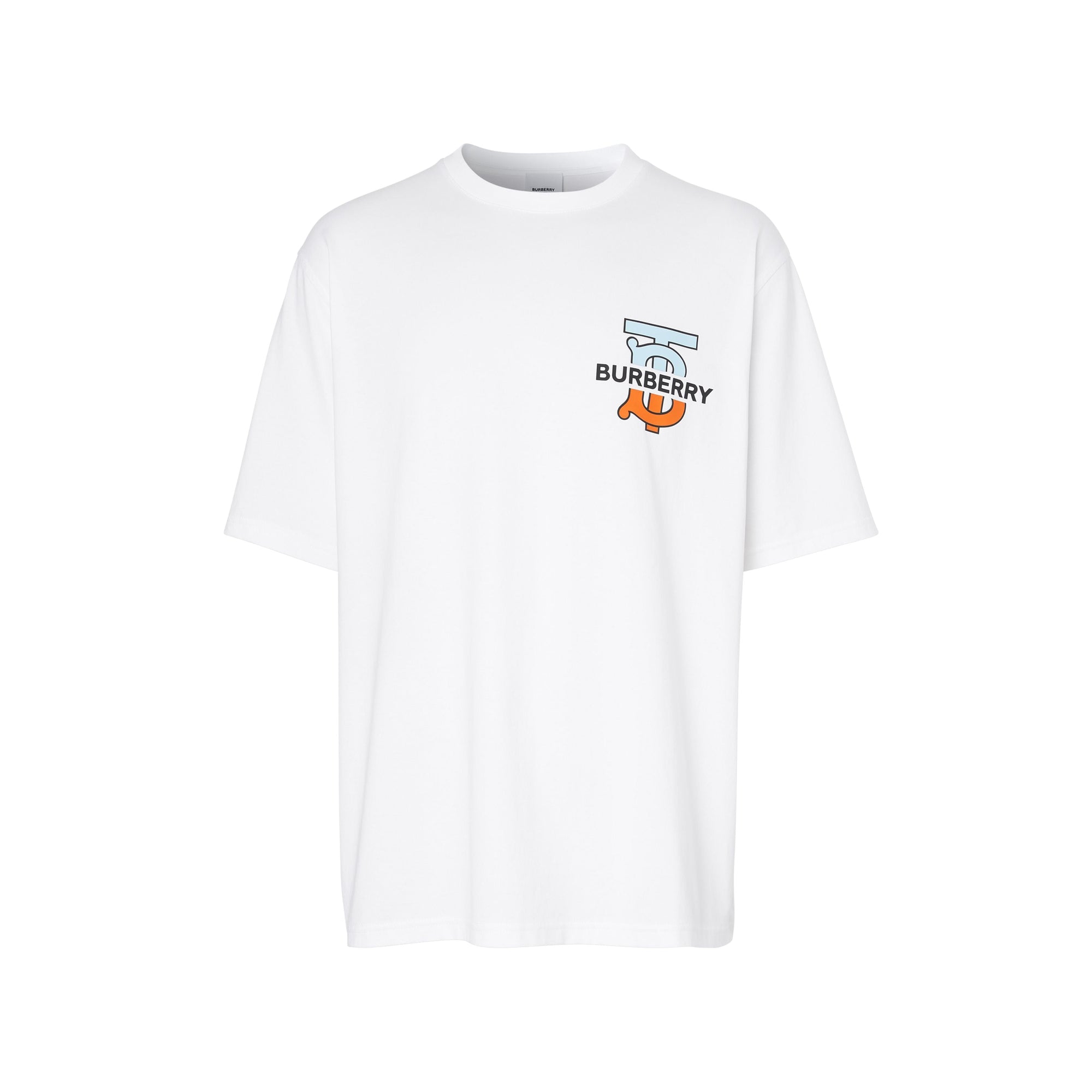 WHITE T-shirt oversize en coton Monogram