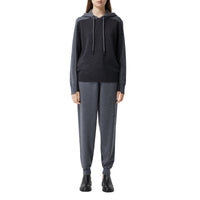 CHARCOAL MELANGE Pantalon de survêtement en laine mérinos bicolore